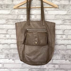 • day & mood • heather tote - leather